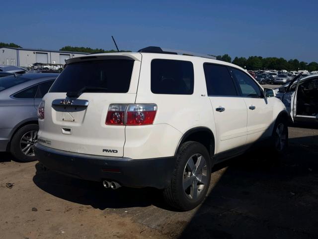1GKLVMED6AJ129376 - 2010 GMC ACADIA SLT თეთრი ფოტო 4