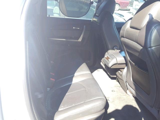 1GKLVMED6AJ129376 - 2010 GMC ACADIA SLT თეთრი ფოტო 6