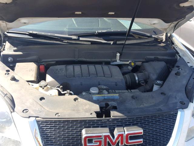 1GKLVMED6AJ129376 - 2010 GMC ACADIA SLT თეთრი ფოტო 7
