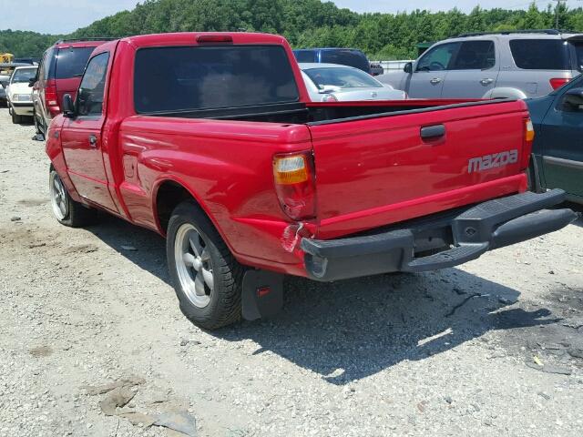 4F4YR12D04TM03177 - 2004 MAZDA B2300 RED photo 3