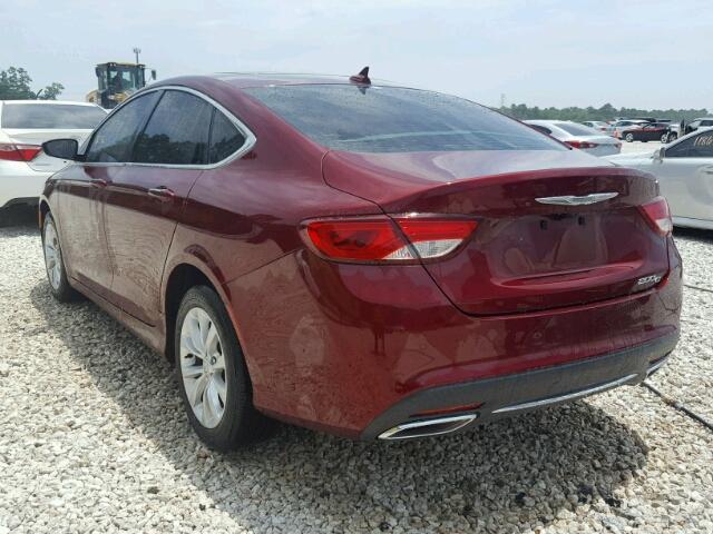 1C3CCCCG3FN689899 - 2015 CHRYSLER 200 C RED photo 3