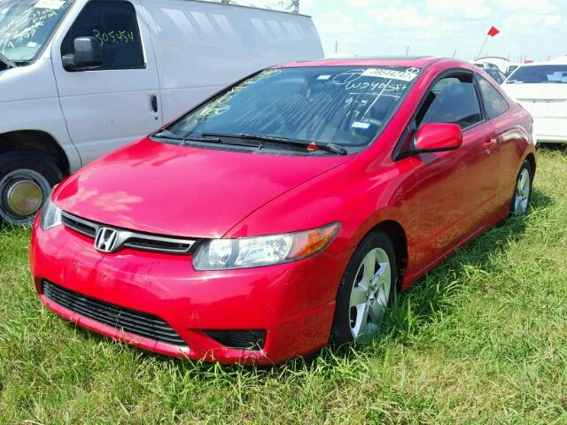 2HGFG12808H520318 - 2008 HONDA CIVIC EX 红色 照片 2