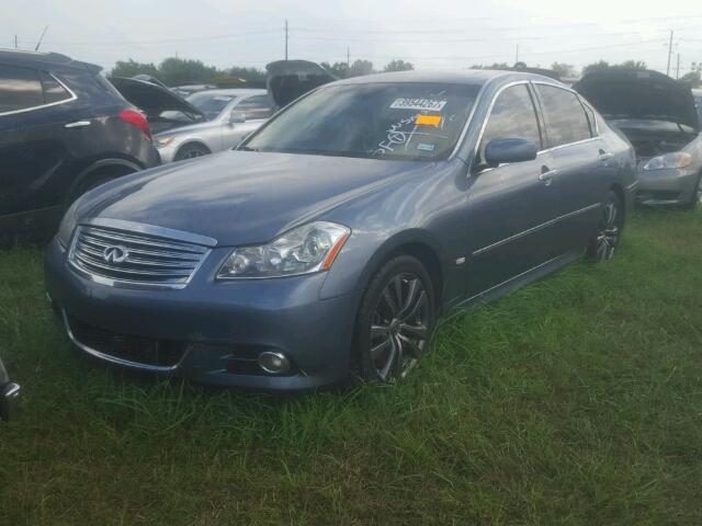 JNKBY01F38M551305 - 2008 INFINITI M45 BLUE photo 2