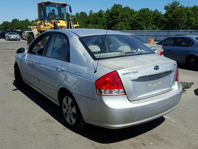 KNAFE122175421123 - 2007 KIA SPECTRA EX SILVER photo 3