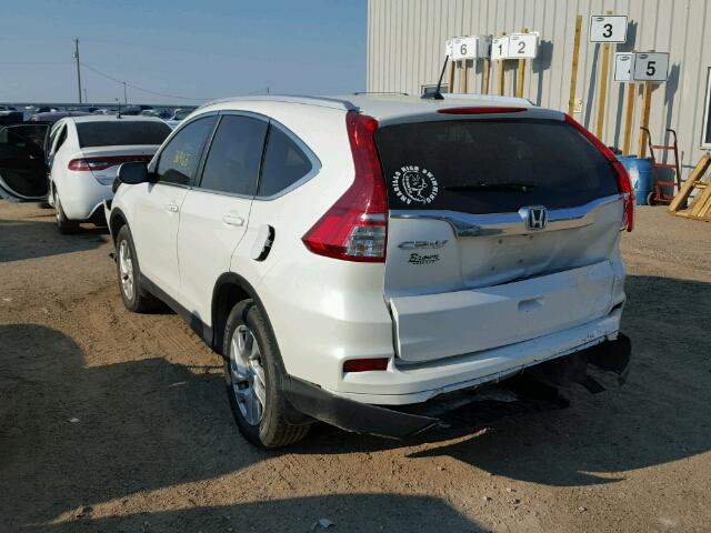 5J6RM3H79FL008131 - 2015 HONDA CR-V WHITE photo 3