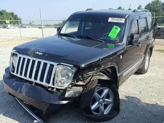 1J8GN58K78W227514 - 2008 JEEP LIBERTY LI BLACK photo 2