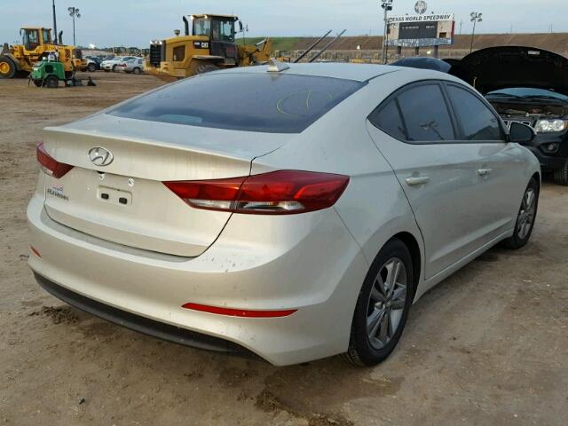 5NPD84LF1HH064001 - 2017 HYUNDAI ELANTRA TAN photo 4