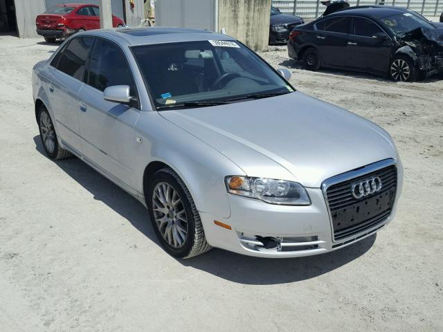 WAUAF78E38A169458 - 2008 AUDI A4 2.0T SILVER photo 1