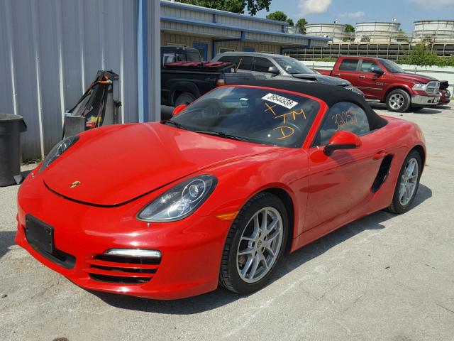 WP0CA2A82ES121361 - 2014 PORSCHE BOXSTER RED photo 2