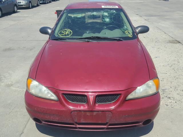 1G2NE52E25M237350 - 2005 PONTIAC GRAND AM S Bordo foto 10