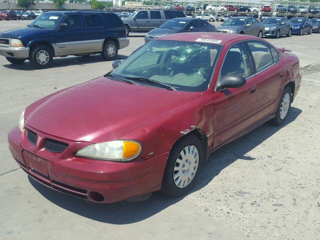 1G2NE52E25M237350 - 2005 PONTIAC GRAND AM S Bordo foto 2