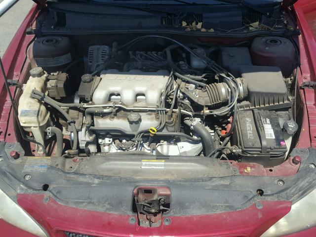 1G2NE52E25M237350 - 2005 PONTIAC GRAND AM S Bordo foto 7