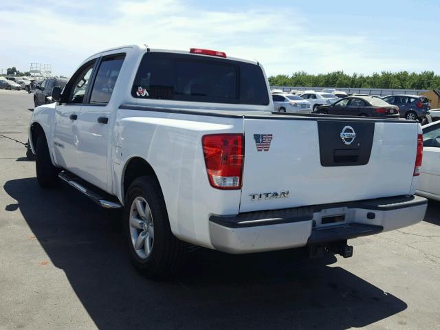 1N6AA0EK9CN305108 - 2012 NISSAN TITAN S WHITE photo 3