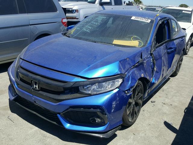 SHHFK7H43JU404996 - 2018 HONDA CIVIC SPOR BLUE photo 2