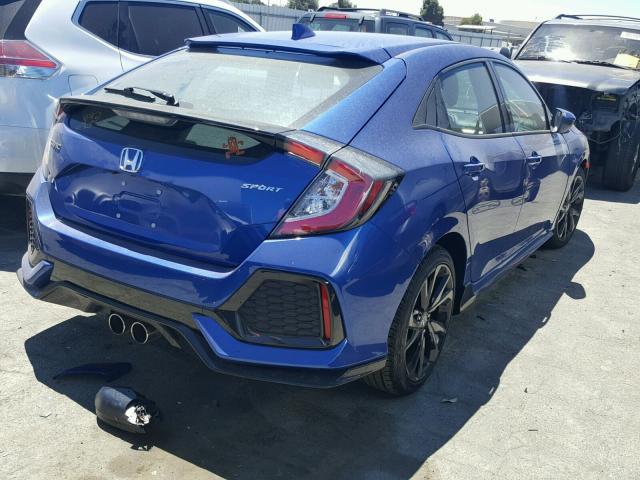 SHHFK7H43JU404996 - 2018 HONDA CIVIC SPOR BLUE photo 4
