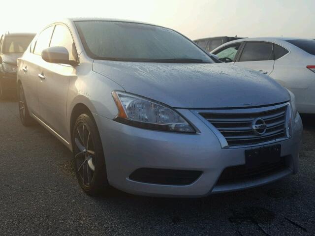 3N1AB7AP5EY256654 - 2014 NISSAN SENTRA S SILVER photo 1