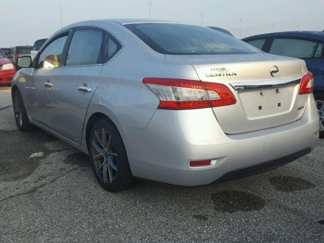 3N1AB7AP5EY256654 - 2014 NISSAN SENTRA S SILVER photo 3