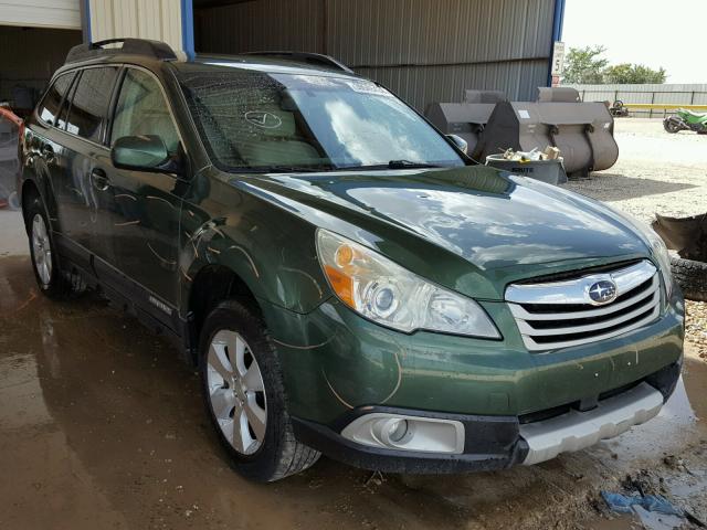 4S4BREJC9A2353729 - 2010 SUBARU OUTBACK 3. GREEN photo 1