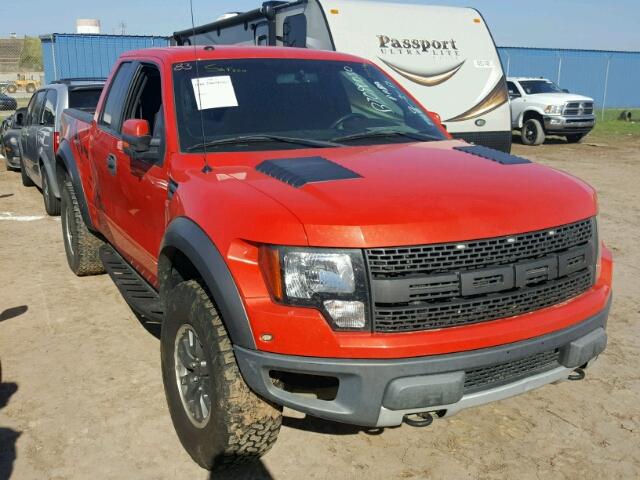 1FTEX1EV7AFB85125 - 2010 FORD F150 ORANGE photo 1