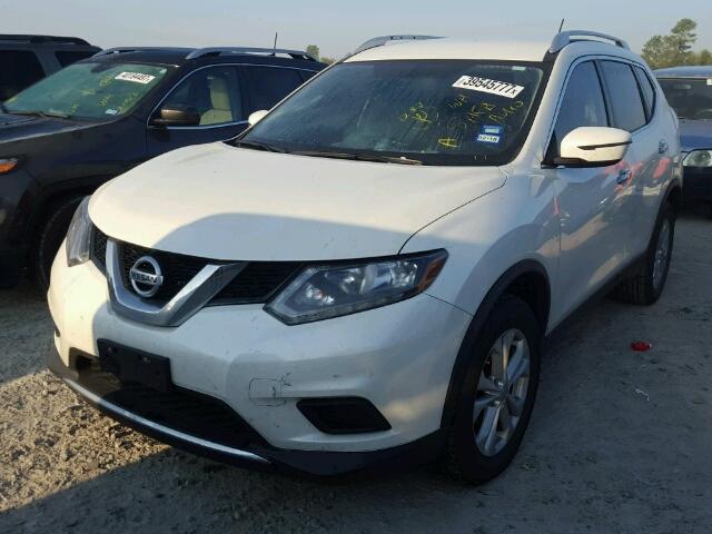 KNMAT2MT5GP600820 - 2016 NISSAN ROGUE WHITE photo 2