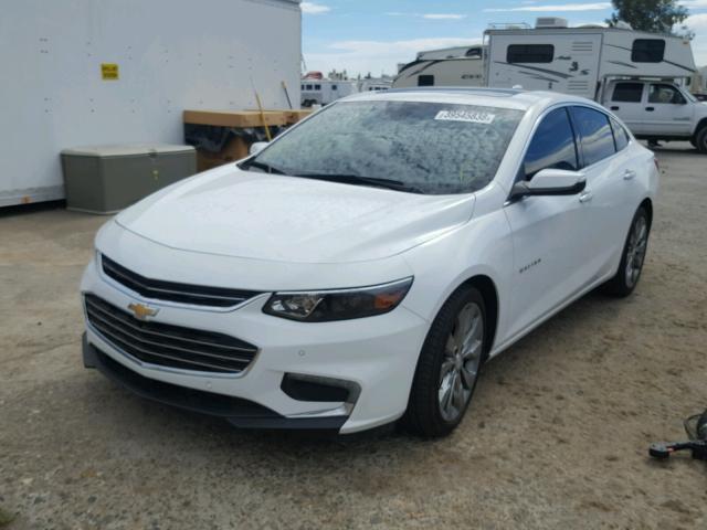 1G1ZH5SX7GF202079 - 2016 CHEVROLET MALIBU PRE WHITE photo 2