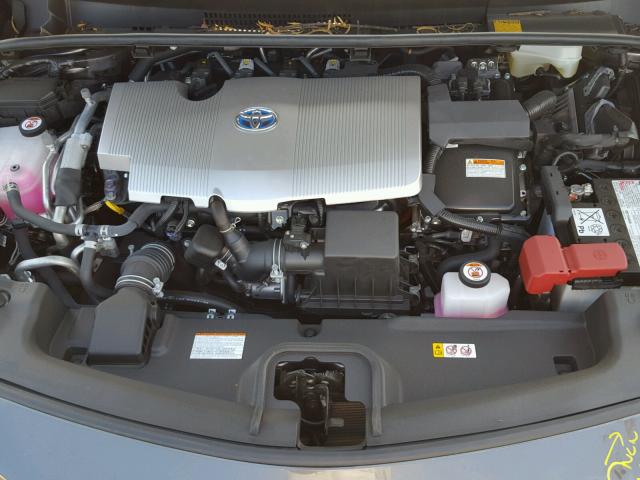 JTDKARFP7J3075602 - 2018 TOYOTA PRIUS PRIM ნაცრისფერი ფოტო 7