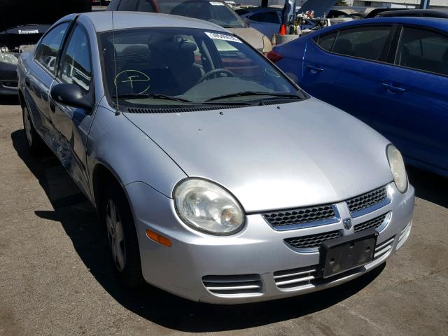 1B3ES26C64D575040 - 2004 DODGE NEON BASE SILVER photo 1