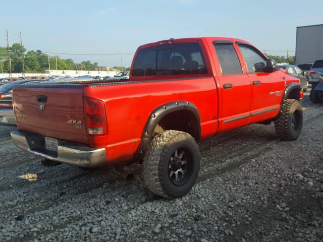 1D7KS28C16J234797 - 2006 DODGE RAM 2500 S RED photo 4