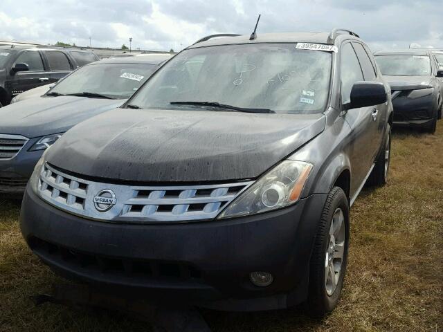 JN8AZ08W74W342393 - 2004 NISSAN MURANO BLACK photo 2