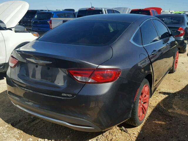 1C3CCCAB7FN756981 - 2015 CHRYSLER 200 GRAY photo 4