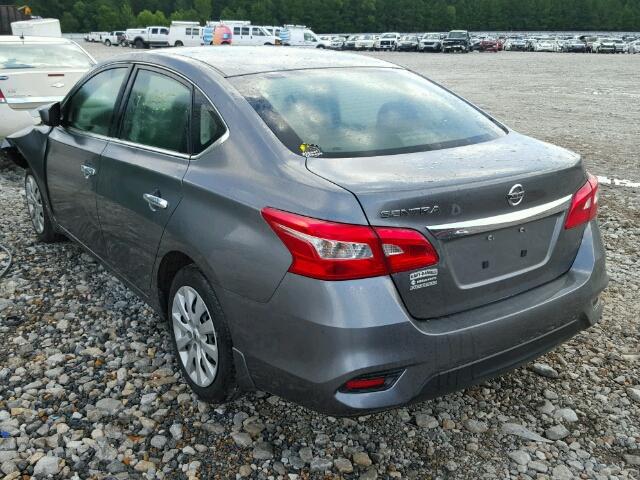 3N1AB7AP6GY244516 - 2016 NISSAN SENTRA S GRAY photo 3