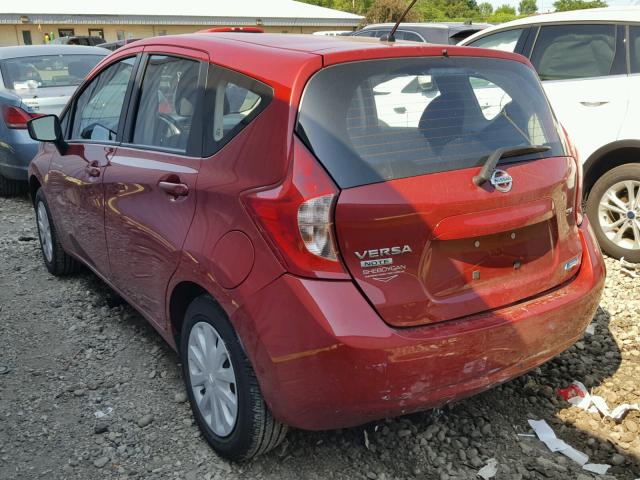 3N1CE2CP4FL366139 - 2015 NISSAN VERSA NOTE RED photo 3