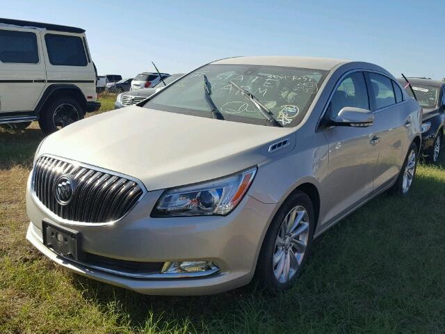 1G4GB5G33FF122956 - 2015 BUICK LACROSSE GOLD photo 2