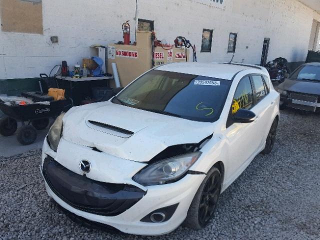 JM1BL1L40D1808904 - 2013 MAZDA SPEED 3 WHITE photo 2