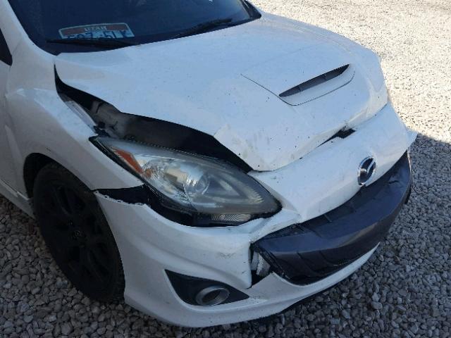 JM1BL1L40D1808904 - 2013 MAZDA SPEED 3 WHITE photo 9