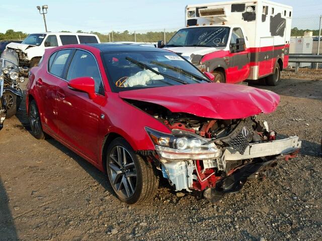 JTHKD5BH8E2193750 - 2014 LEXUS CT 200 RED photo 1