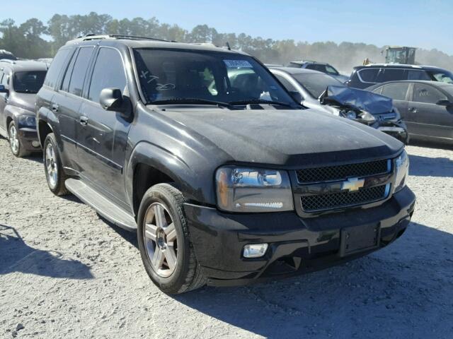 1GNDS13S382140386 - 2008 CHEVROLET TRAILBLAZE BLACK photo 1