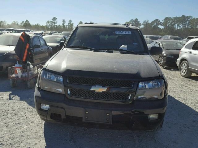 1GNDS13S382140386 - 2008 CHEVROLET TRAILBLAZE BLACK photo 9