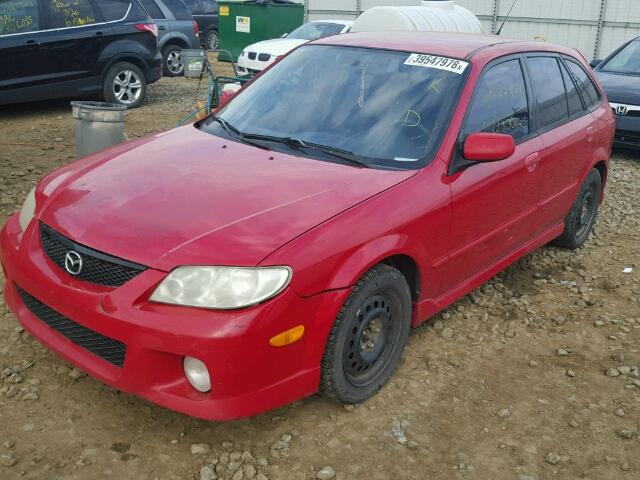 JM1BJ245321459026 - 2002 MAZDA PROTEGE PR RED photo 2