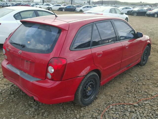 JM1BJ245321459026 - 2002 MAZDA PROTEGE PR RED photo 4