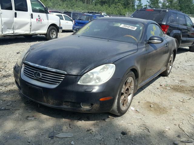 JTHFN48Y620002396 - 2002 LEXUS SC 430 BLACK photo 2