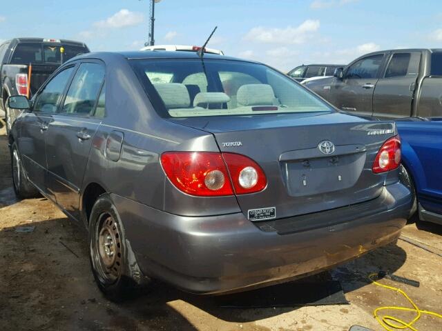 1NXBR32E65Z415750 - 2005 TOYOTA COROLLA CE GRAY photo 3