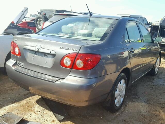 1NXBR32E65Z415750 - 2005 TOYOTA COROLLA CE GRAY photo 4