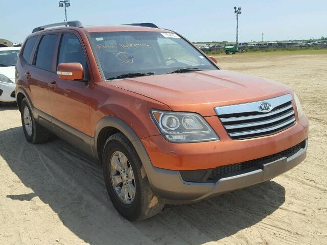 KNDJH741695027079 - 2009 KIA BORREGO LX ORANGE photo 1