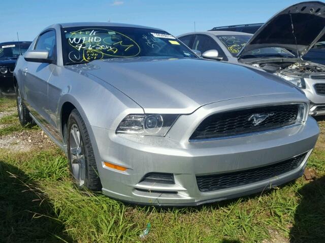 1ZVBP8AM3E5281772 - 2014 FORD MUSTANG SILVER photo 1