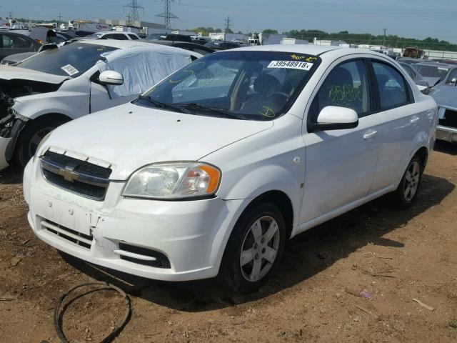 KL1TD56618B245214 - 2008 CHEVROLET AVEO BASE Ақ фото 2