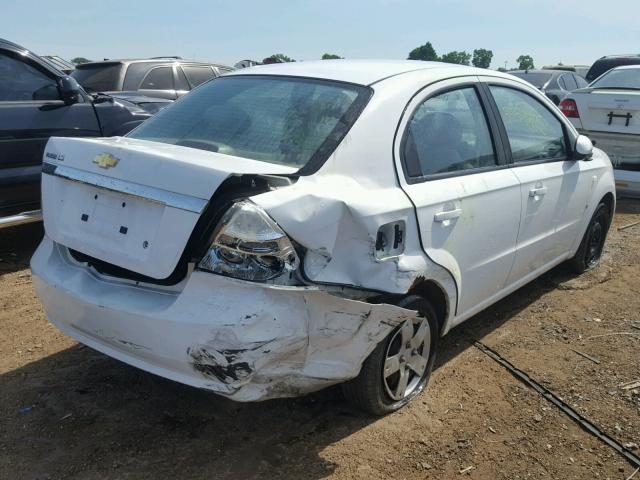 KL1TD56618B245214 - 2008 CHEVROLET AVEO BASE Ақ фото 4