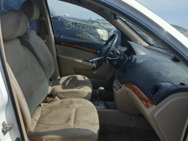 KL1TD56618B245214 - 2008 CHEVROLET AVEO BASE Ақ фото 5