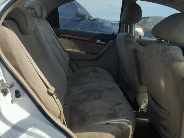 KL1TD56618B245214 - 2008 CHEVROLET AVEO BASE Ақ фото 6