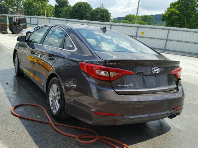 5NPE24AA5FH124162 - 2015 HYUNDAI SONATA ECO GRAY photo 3